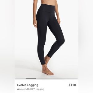 Vuori black womens evolve uplift legging